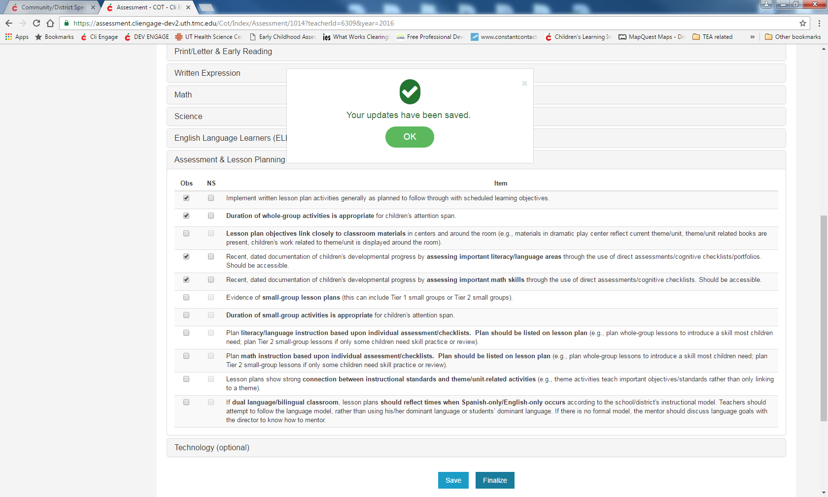 CIRCLE Classroom Observation Tool (COT) User Guide CLI Engage Public