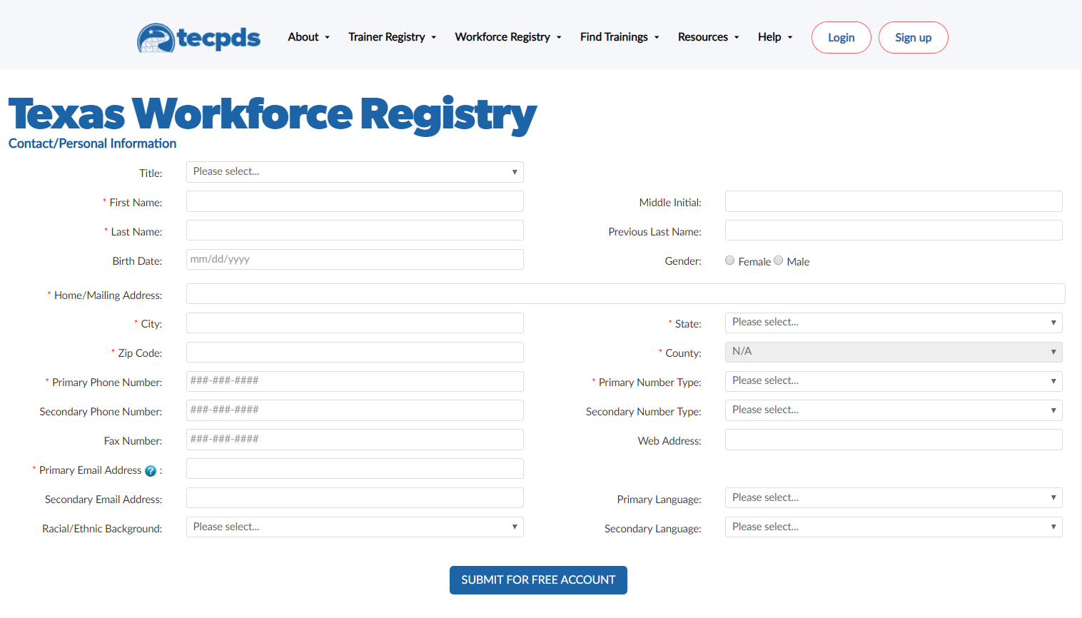 How To Login To The Texas Workforce Registry CLI Engage Public
