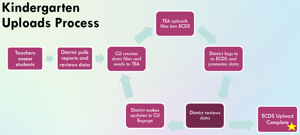 ECDS process for kindergarten data