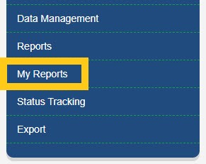 My Reports menu option in Administrative Tools